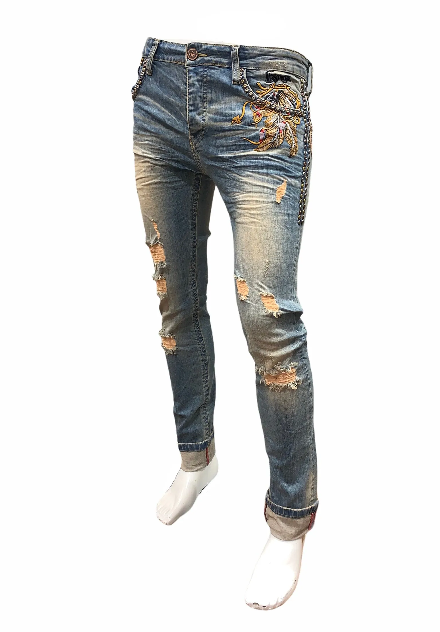 1391 EMB. EAGLE JEANS MENS