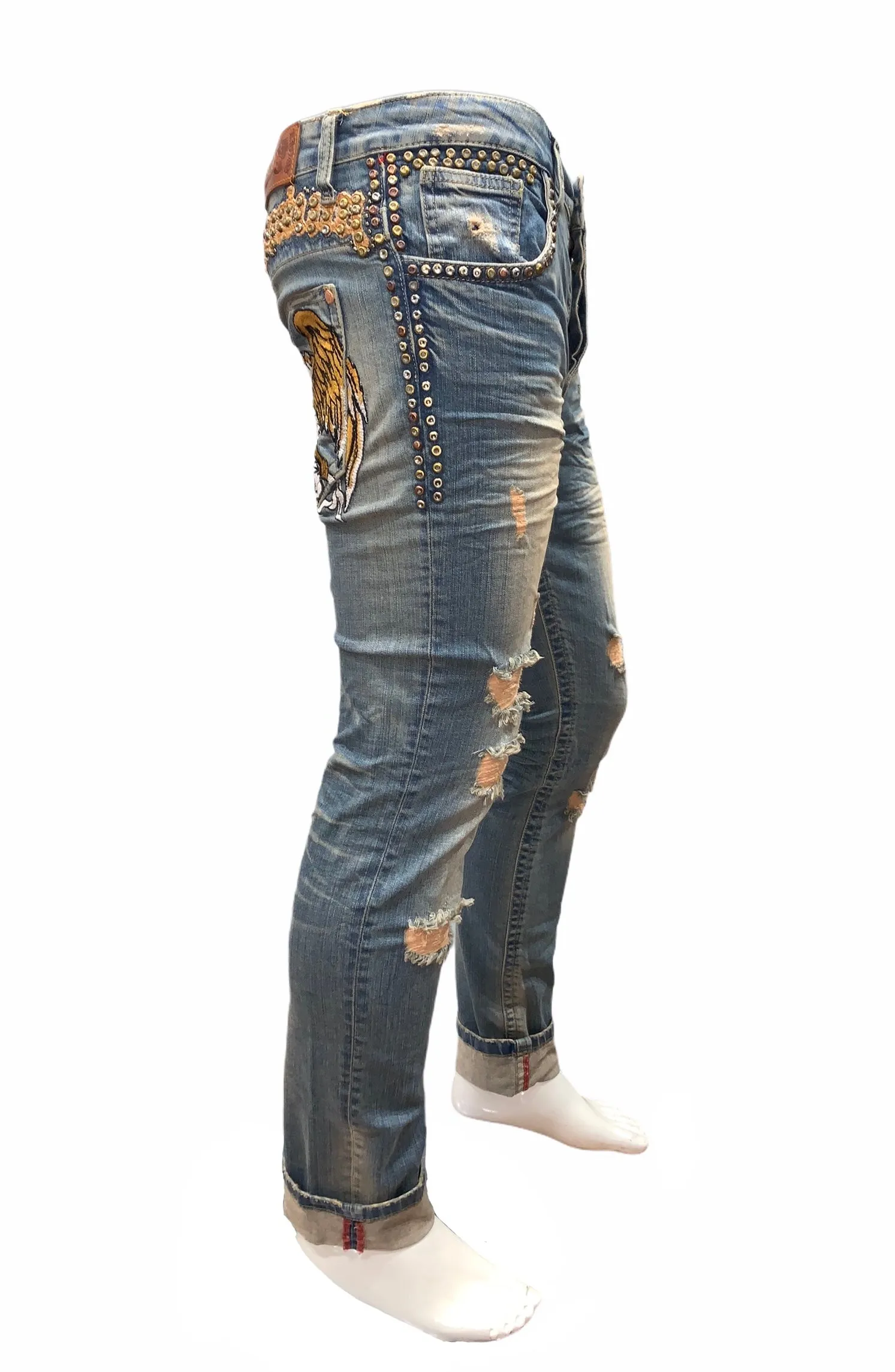 1391 EMB. EAGLE JEANS MENS