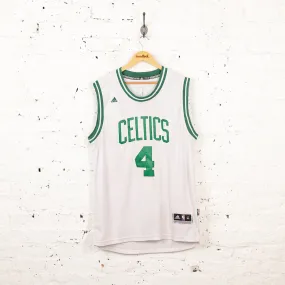 Adidas Boston Celtics Thomas Basketball Jersey - White - XL