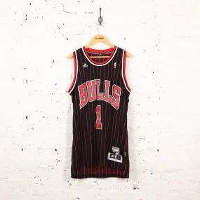 Adidas Chicago Bulls Rose Basketball Jersey - Black - L