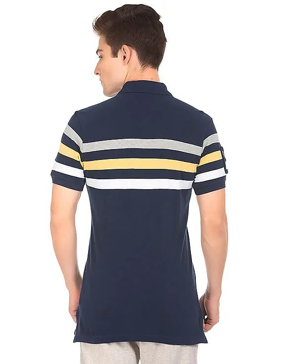 Aeropostale Striped Pique Polo Shirt