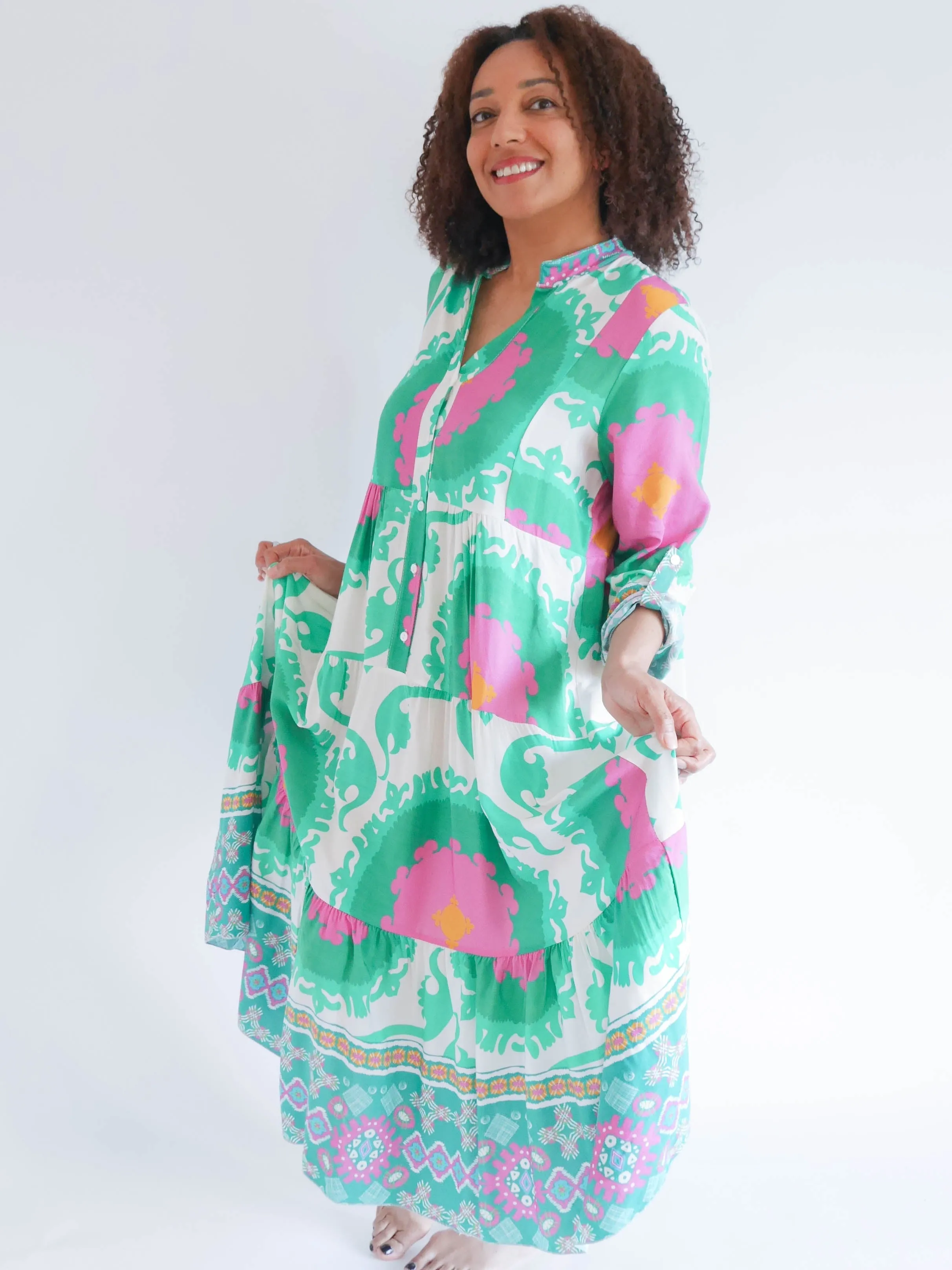 Alicia Dress Emerald