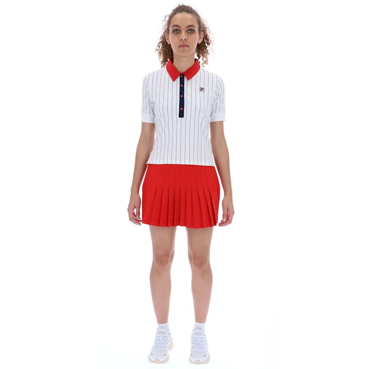 Amy FILA VINTAGE Retro 70s Pleated Tennis Skirt R