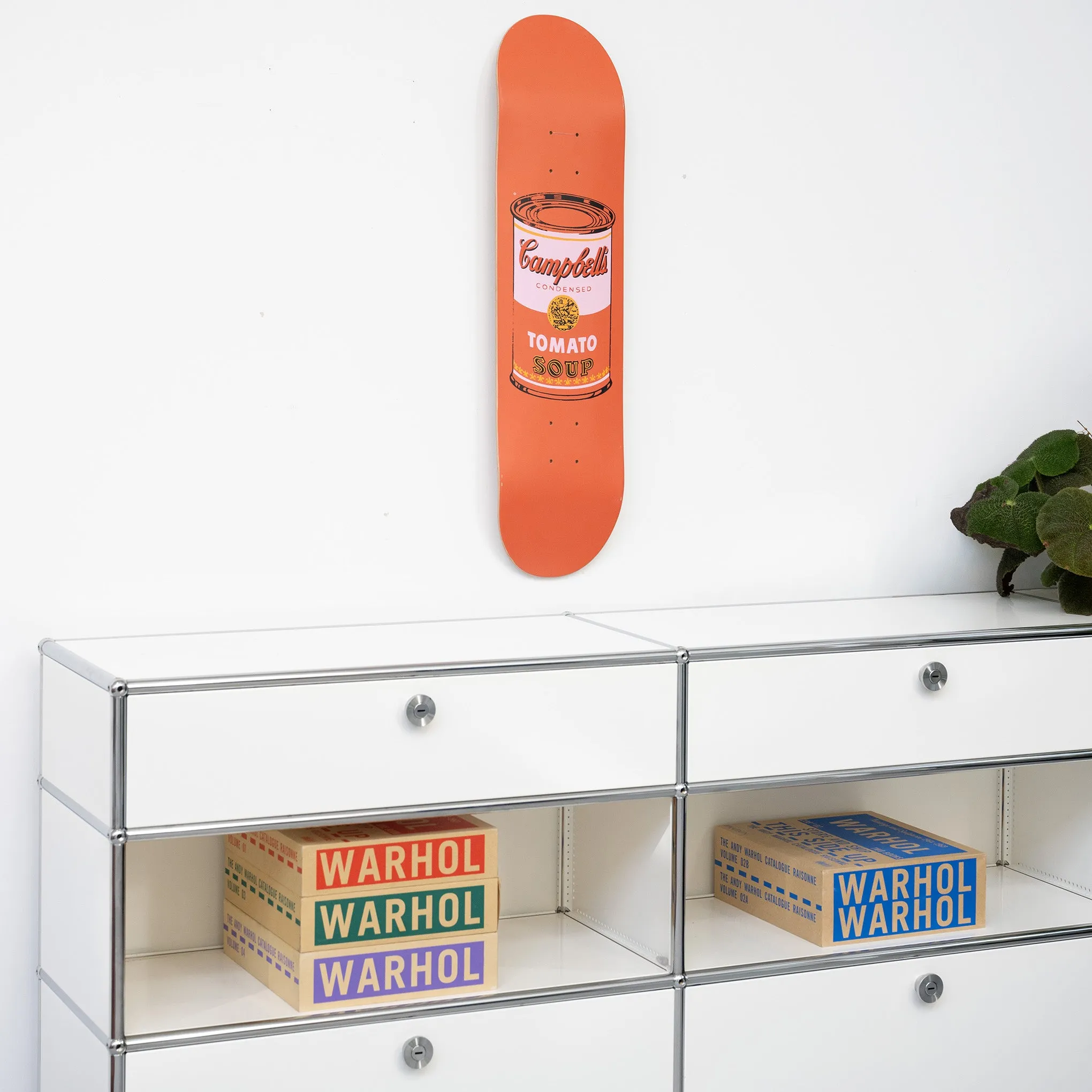 Andy Warhol: Skateboard Colored Campbell's Soup Cans