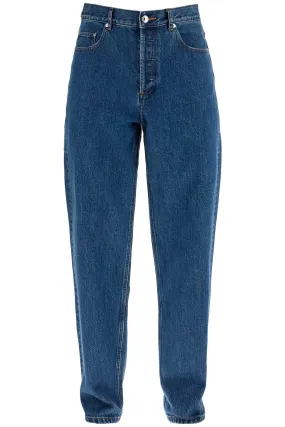 A.P.C. Organic Cotton Indigo Blue Wide Leg Jeans