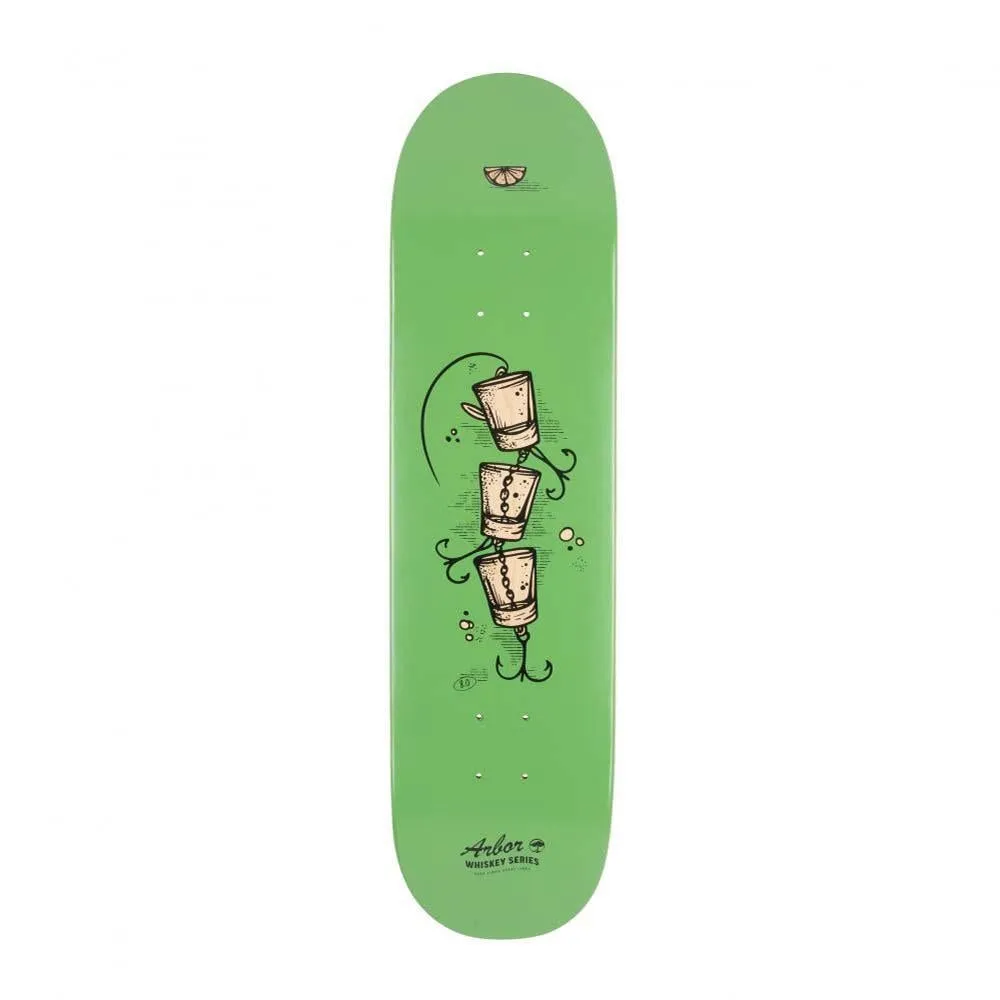 Arbor Skateboard Deck Whiskey 8.0 Upcycle Green 8