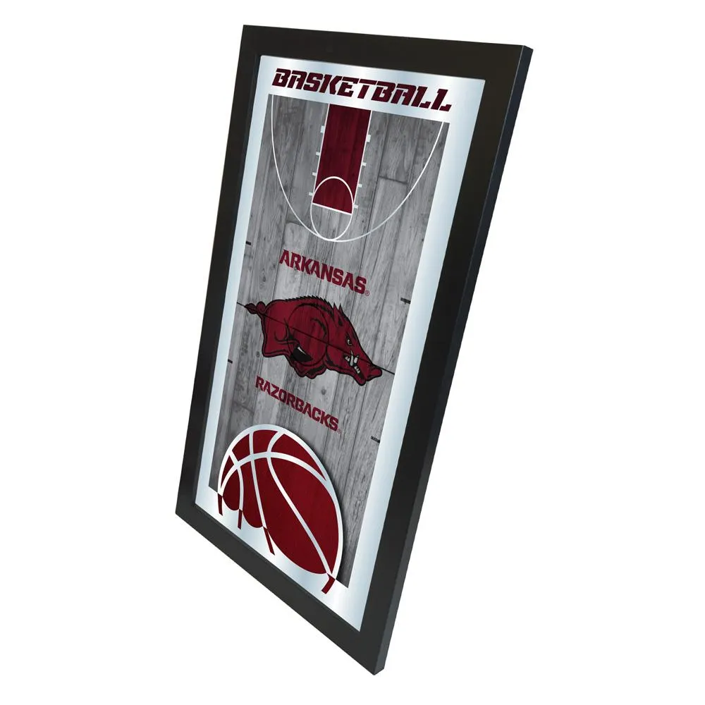 Arkansas Razorbacks HBS Basketball Framed Hanging Glass Wall Mirror (26x15)