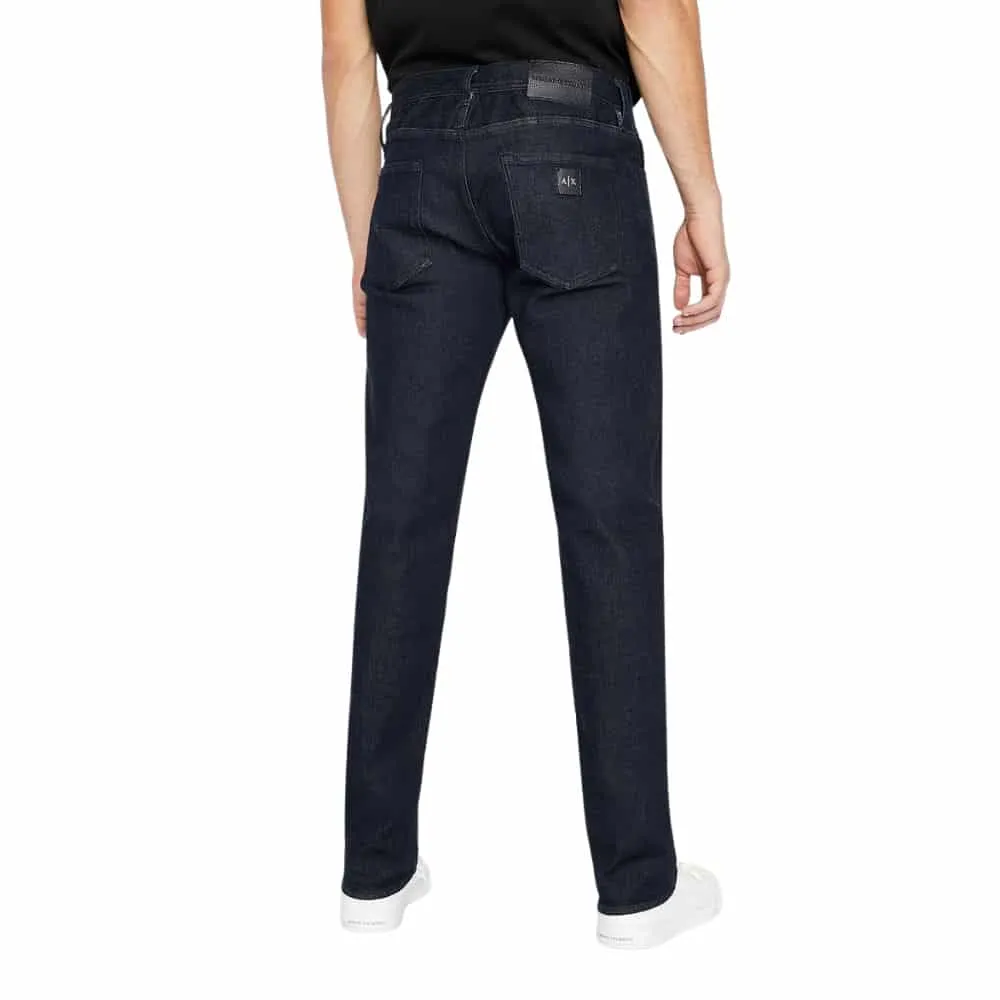 ARMANI EXCHANGE REGULAR-FIT DARK NAVY WASH INDIGO DENIM JEANS | Menswear Online