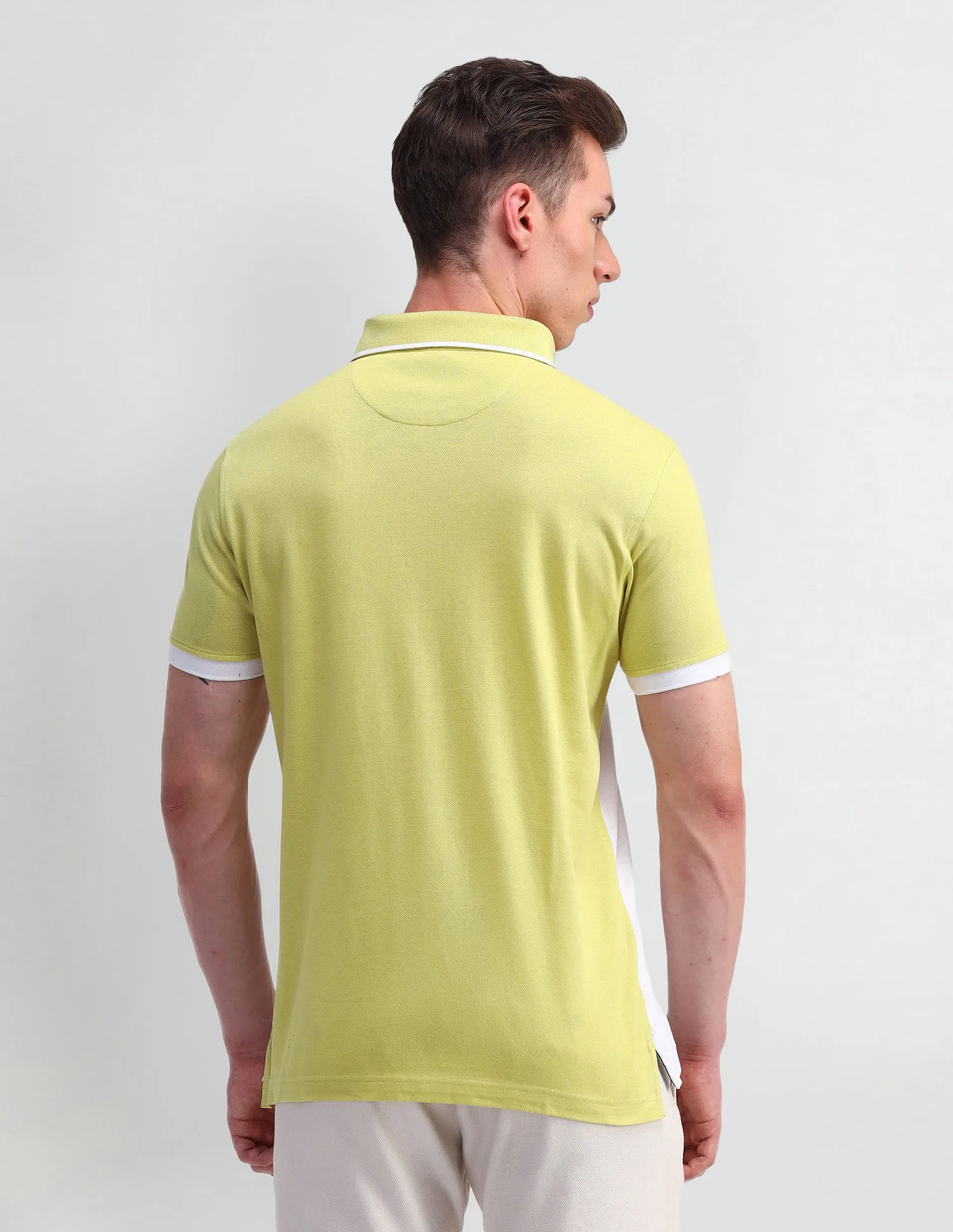 Arrow Colourblocked Cotton Polo Shirt