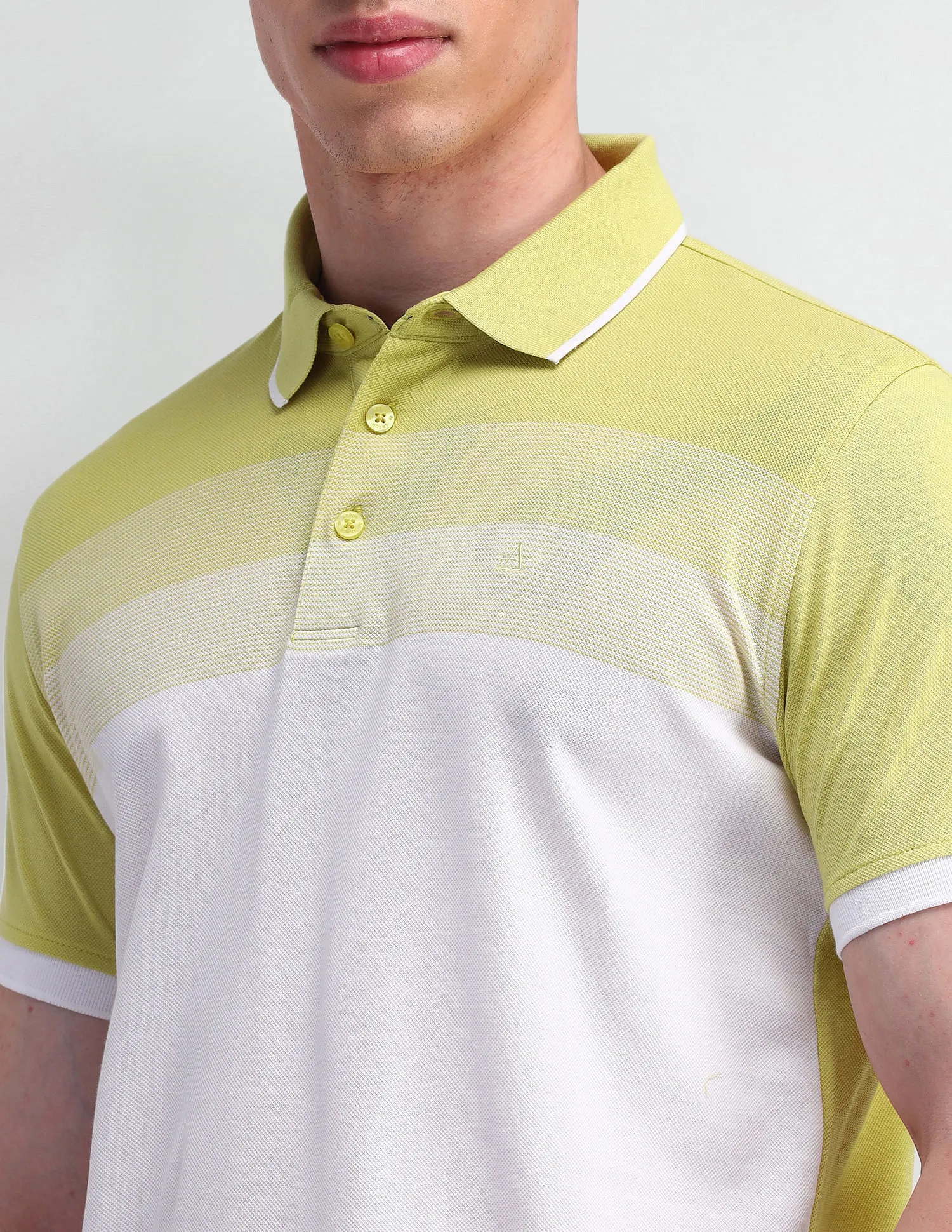 Arrow Colourblocked Cotton Polo Shirt