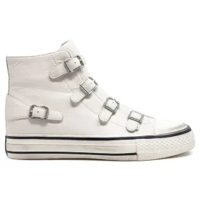 Ash Womens Trainers Virgin 132212 Casual Hi-Top Buckles Side-Zip Leather - UK 5