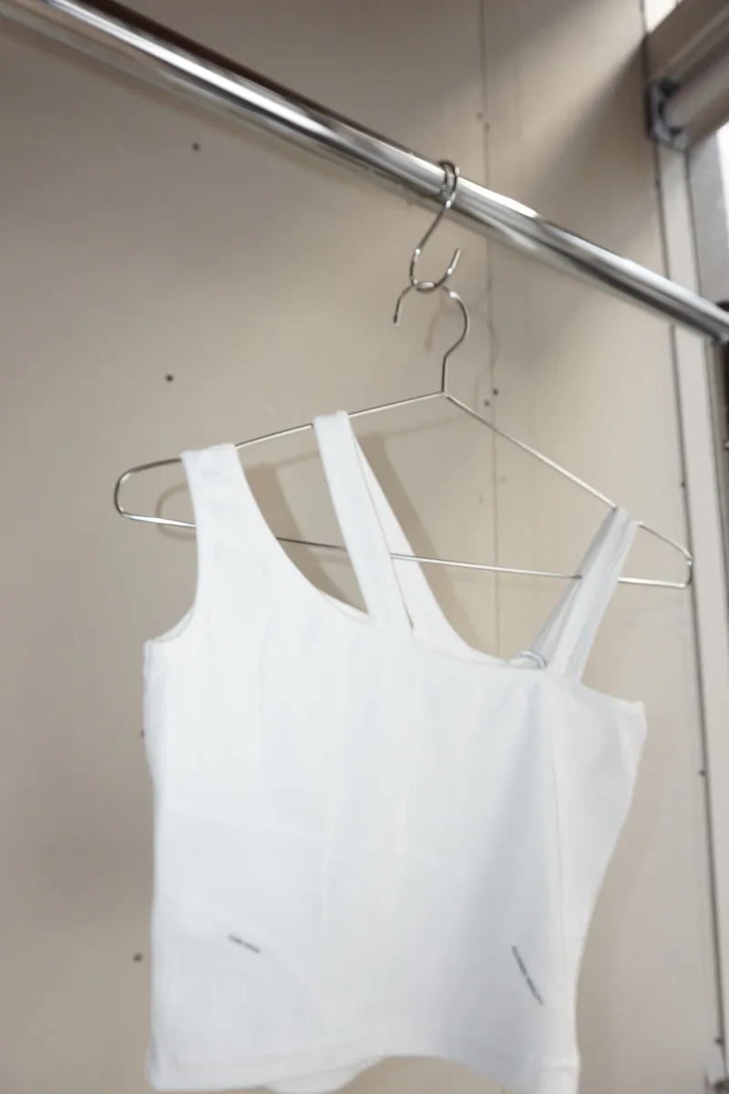 Asymmetrical Tank Top - White
