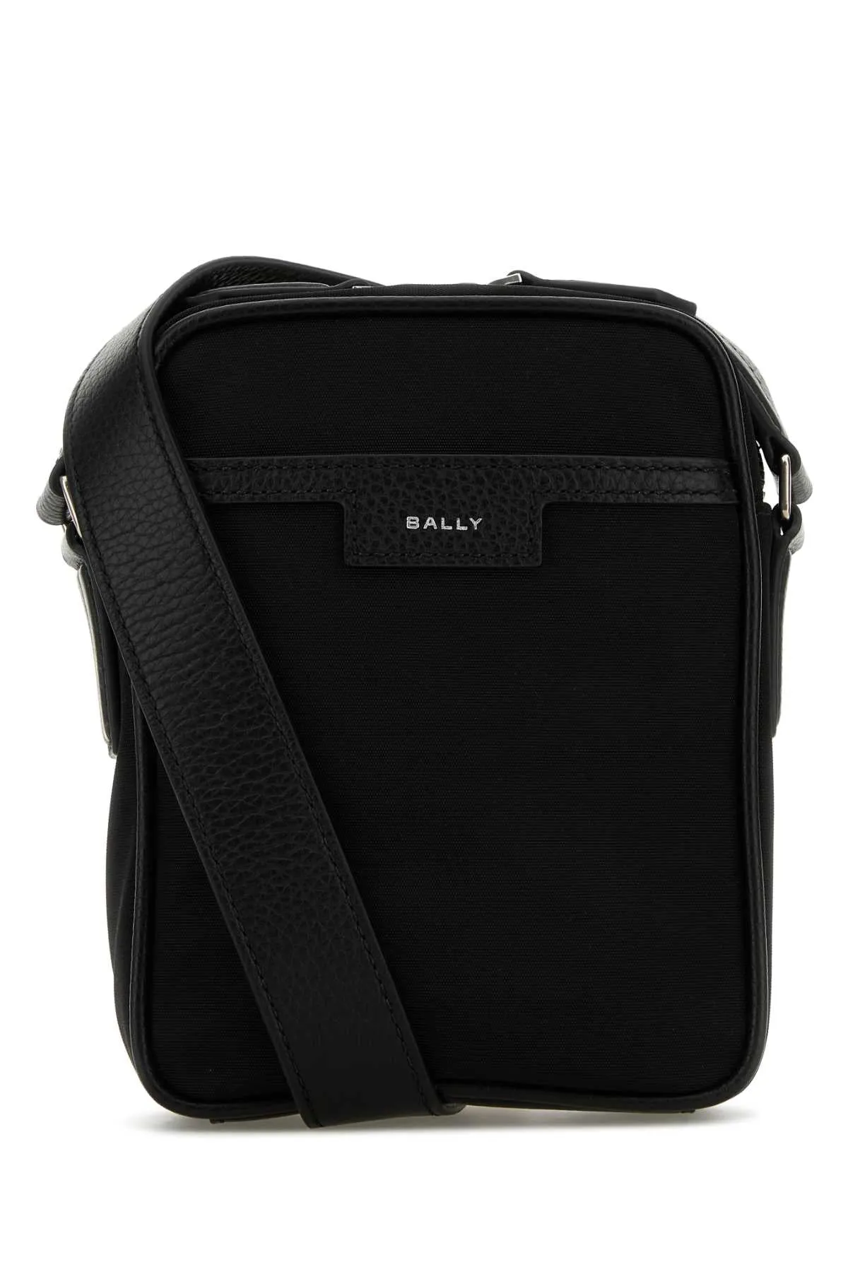 Bally Black Canvas Code Crossbody Bag