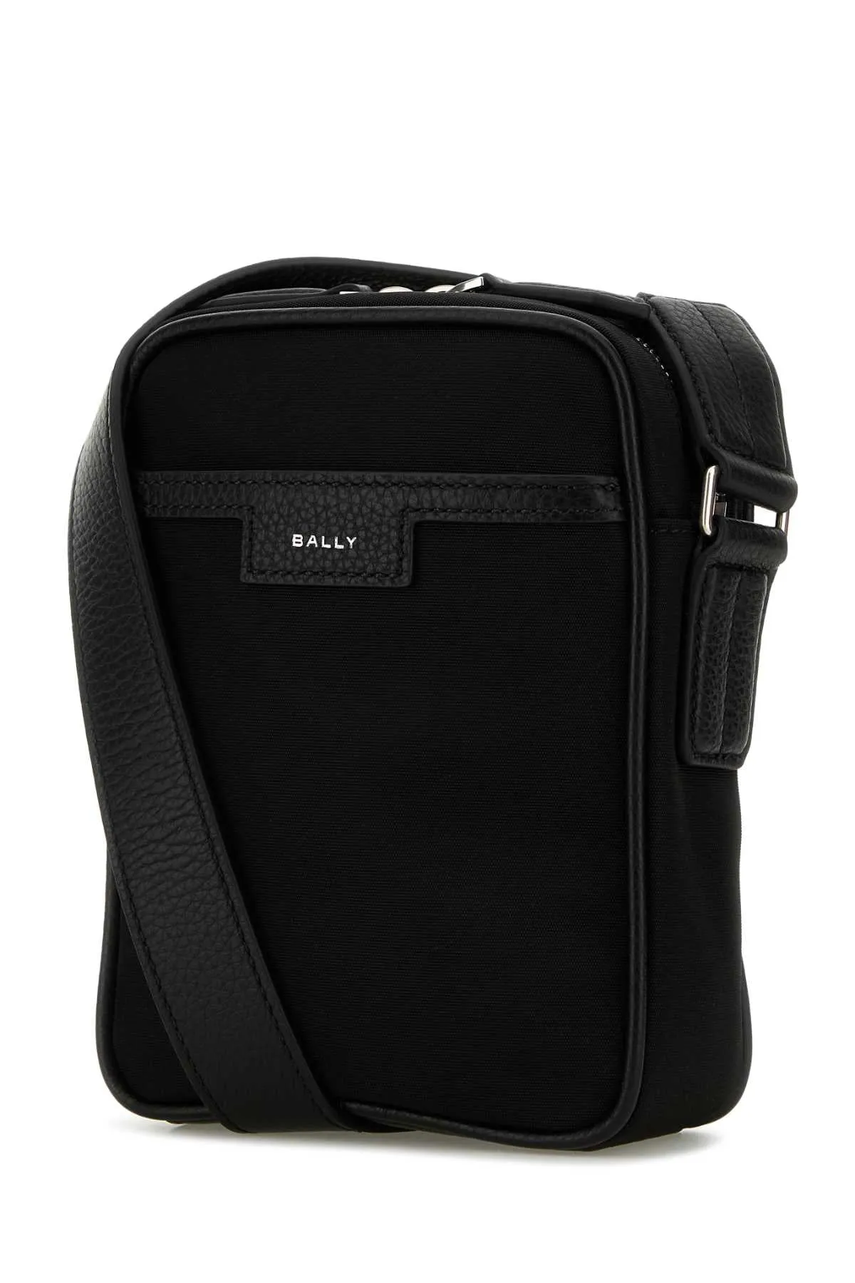 Bally Black Canvas Code Crossbody Bag