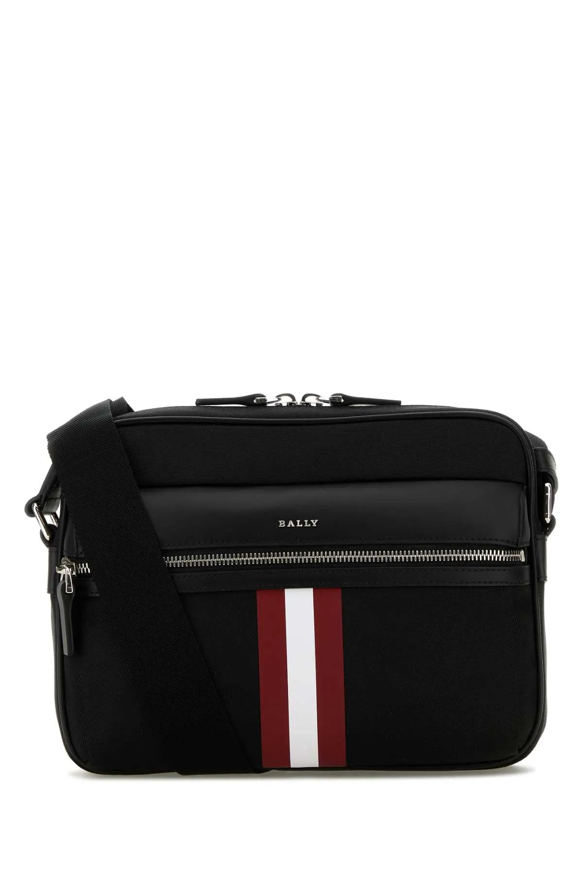 Bally Black Canvas Tharek Crossbody Bag