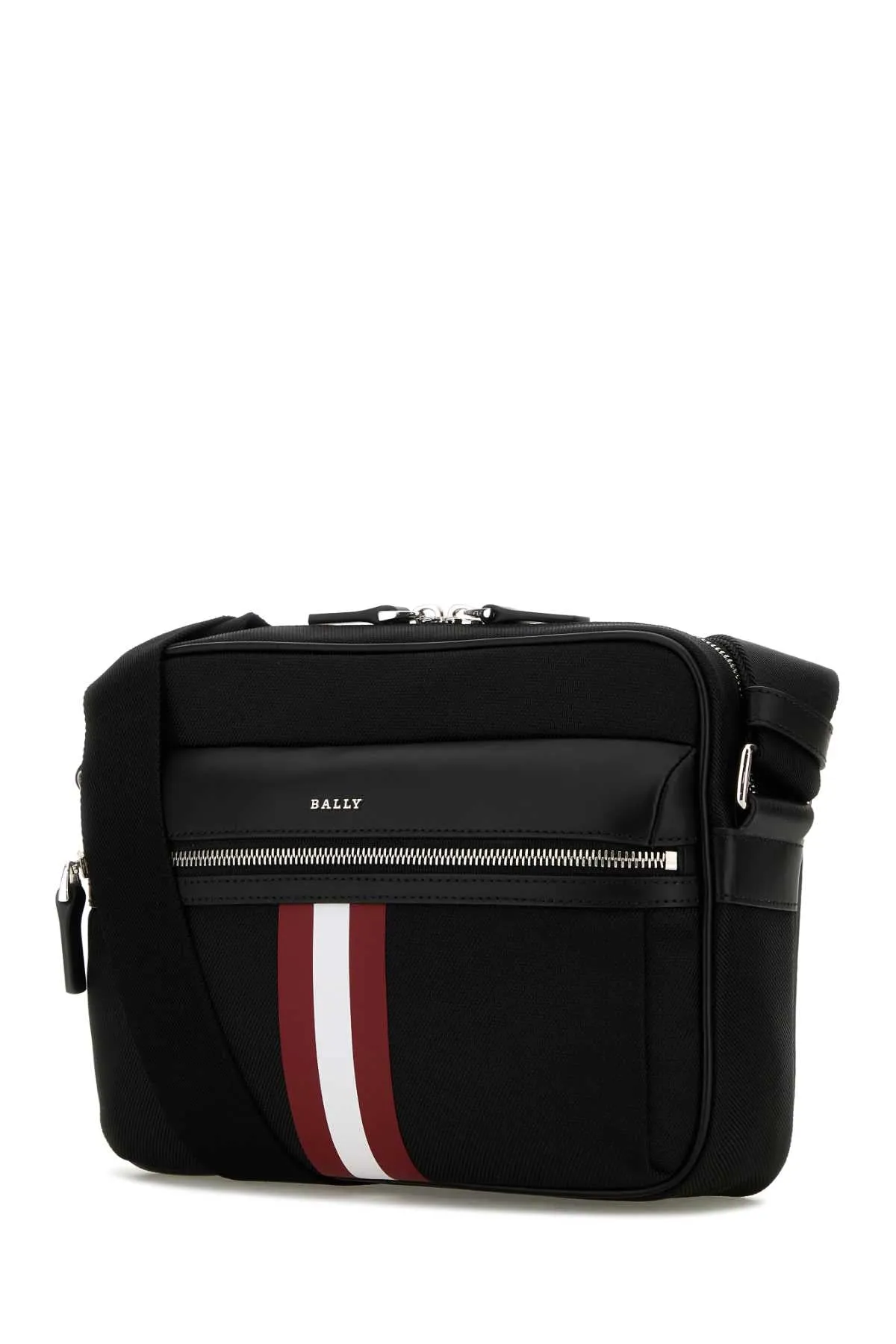 Bally Black Canvas Tharek Crossbody Bag