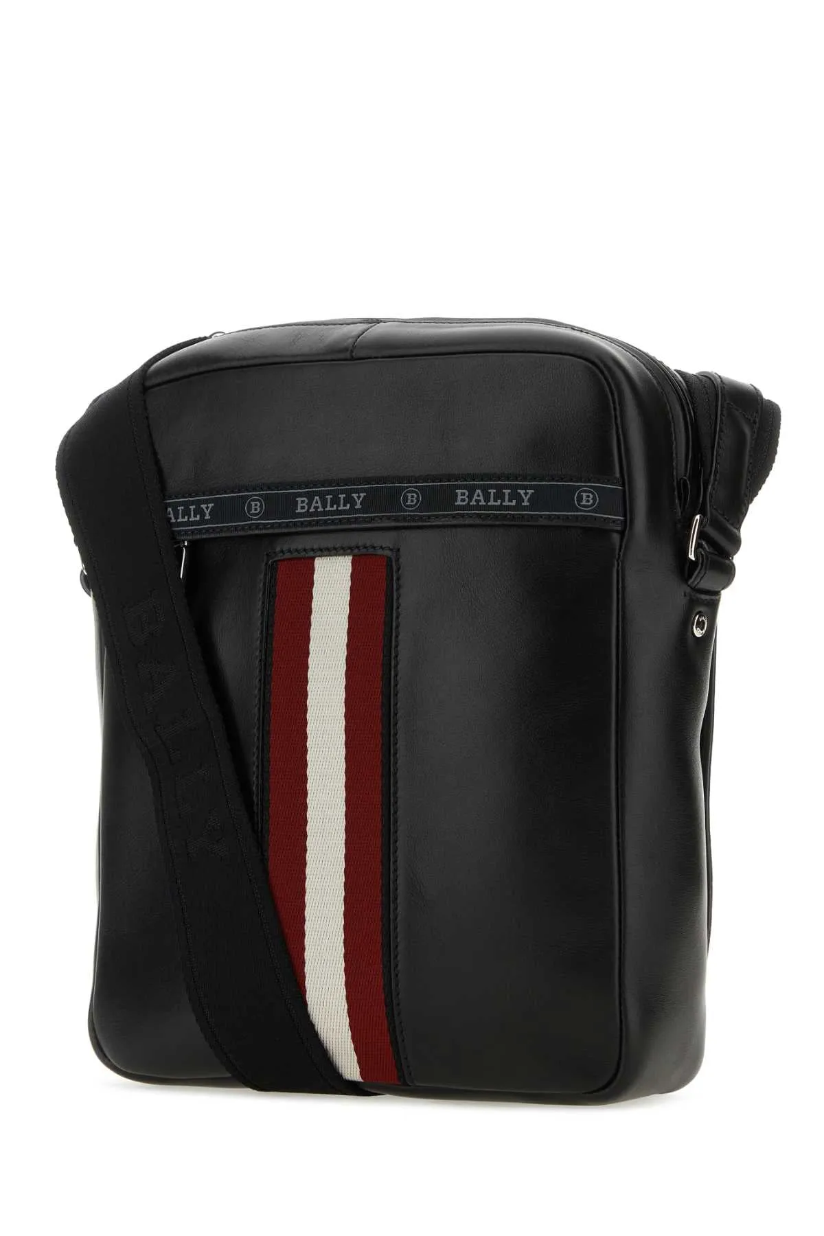 Bally Black Leather Holm Crossbody Bag