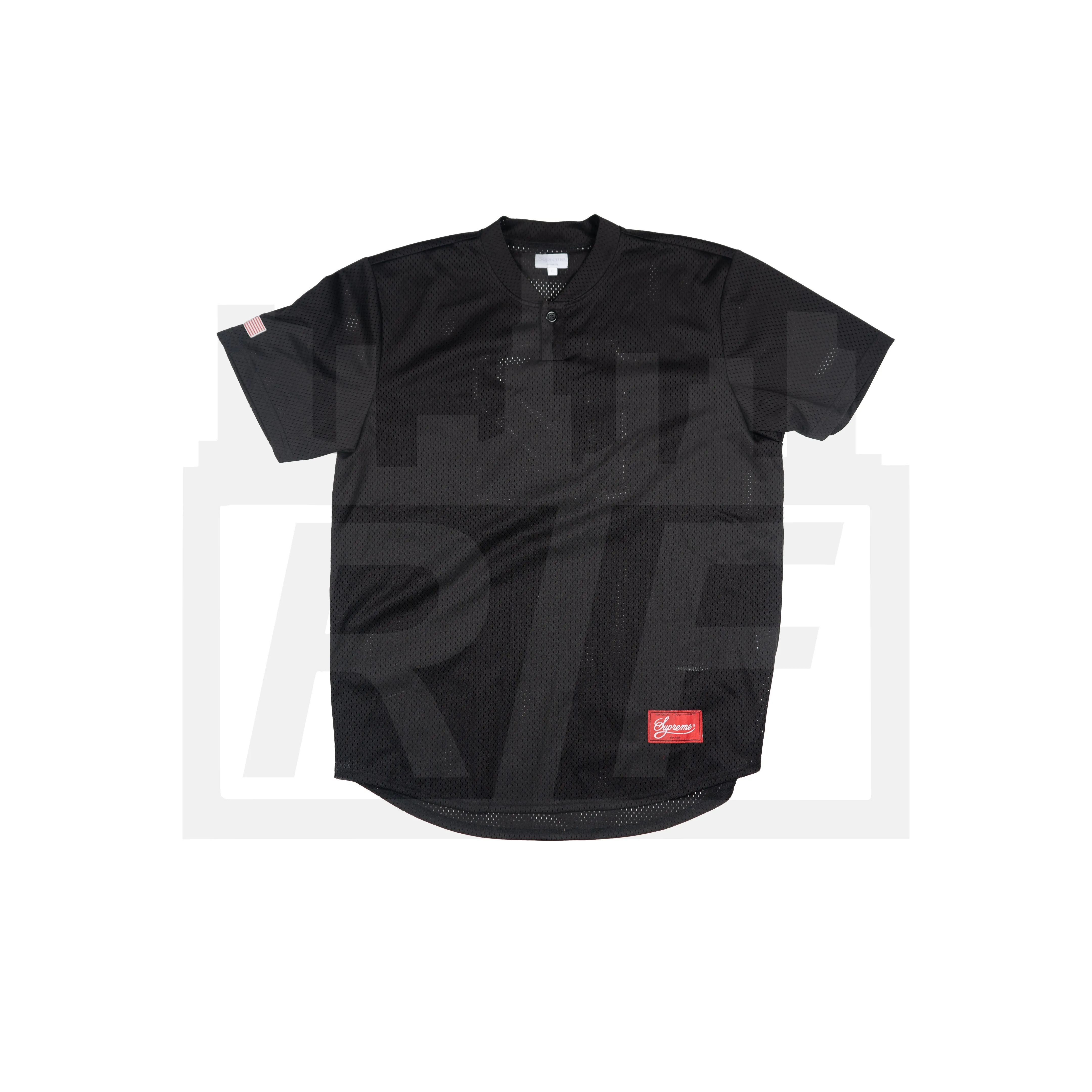 Baseball Henley (S/S14) Black