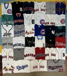 Baseball vintage jerseys 34 pieces