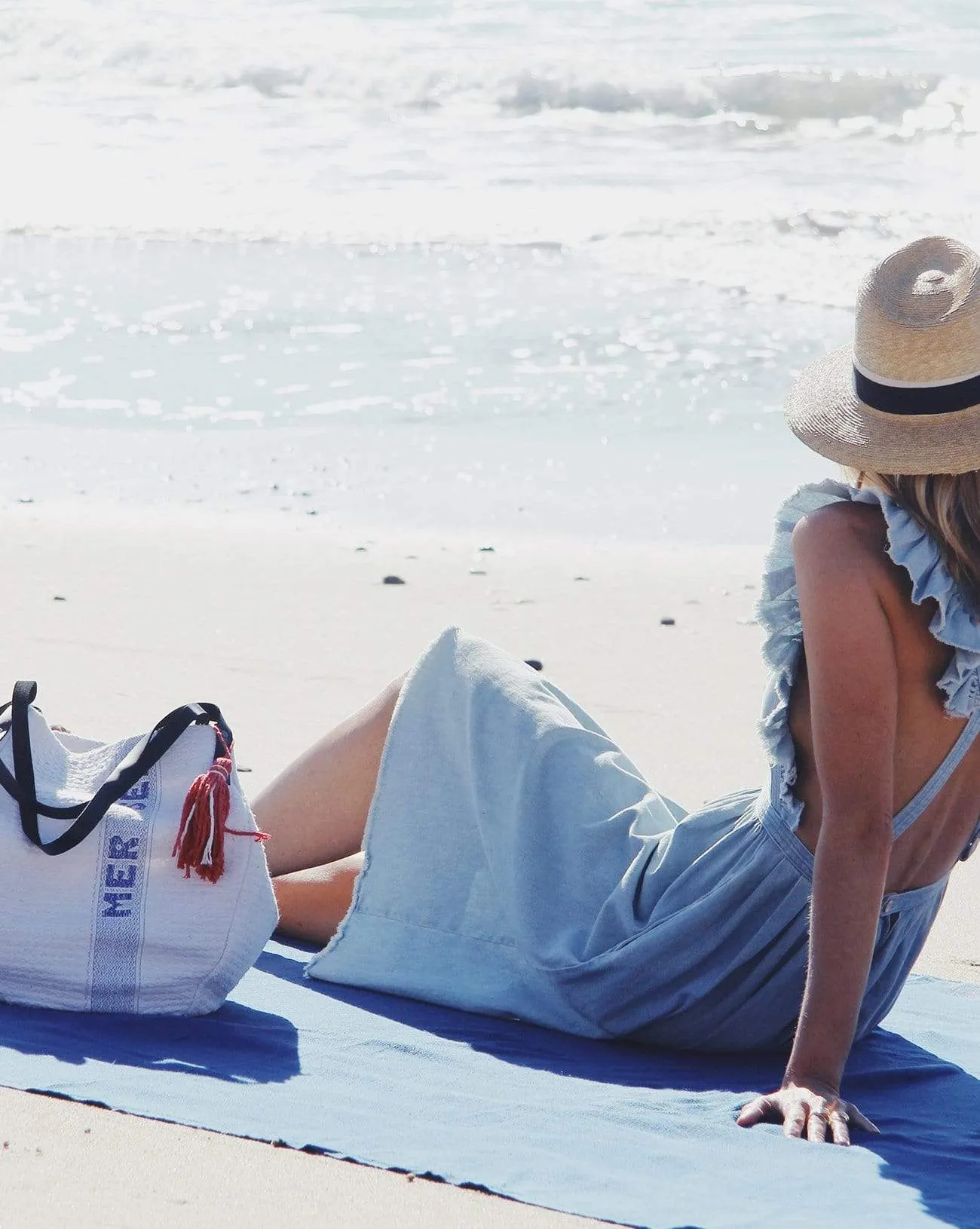 Beach Blanket - Blue