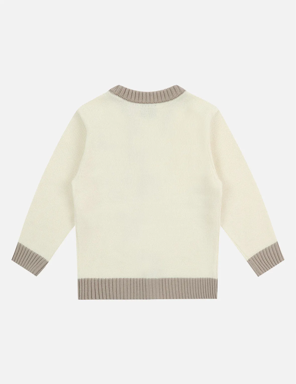 Bear Badge Wool Cardigan
