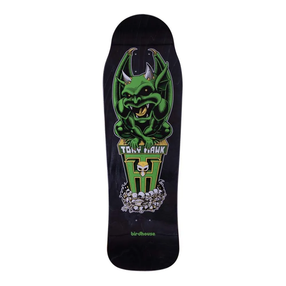 Birdhouse Old School Skateboard Deck Tony Hawk Gargoyle Black 9.75