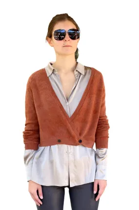 Bjork Cashmere Cardigan - Persimmon