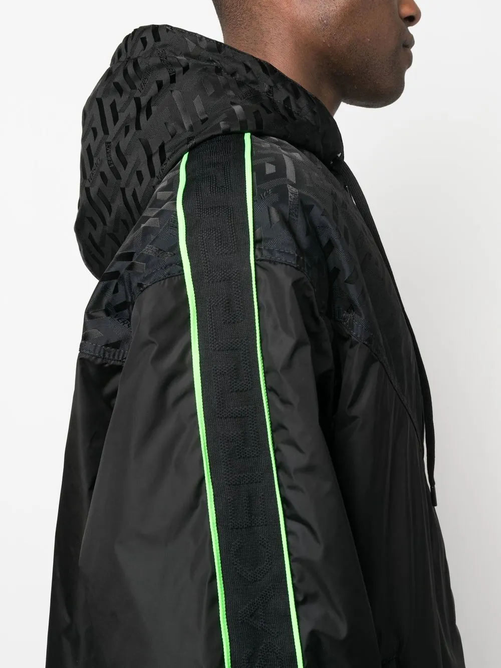 Black Greca Windbreaker