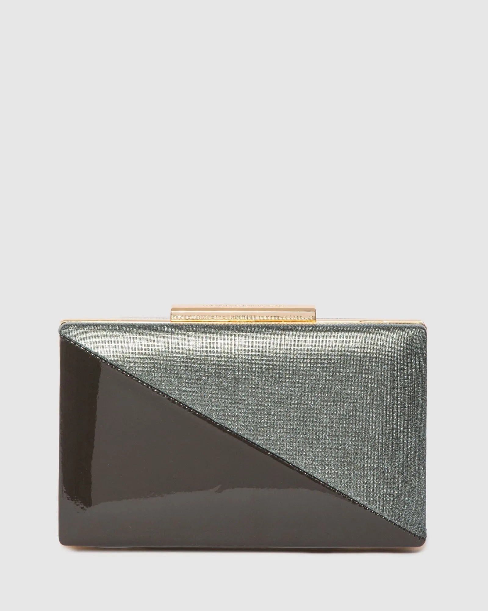 Black Jaimi Hardcase Clutch Bag