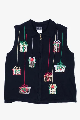 Black Ugly Christmas Vest 54859