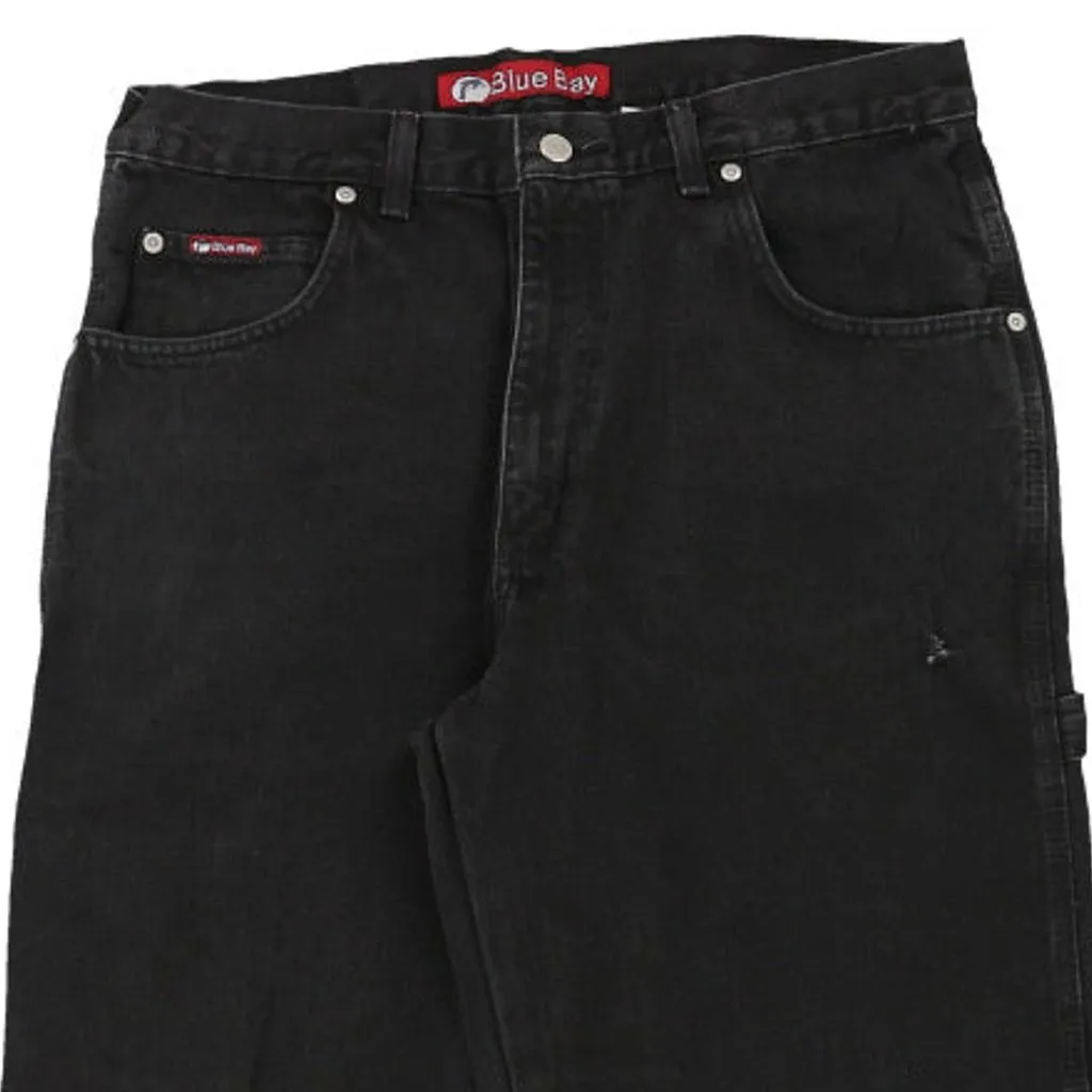 Blue Bay Carpenter Jeans - 32W 31L Black Cotton