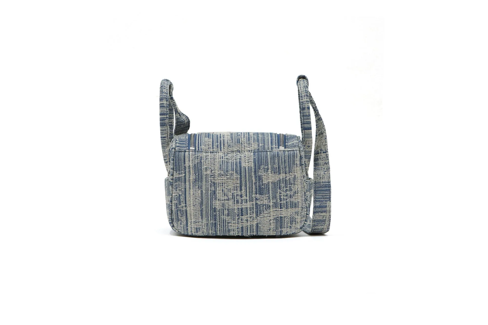 Blue Pure Stitch Gather Bag-