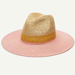 Bondi Hat - Natural/Pink/Gold