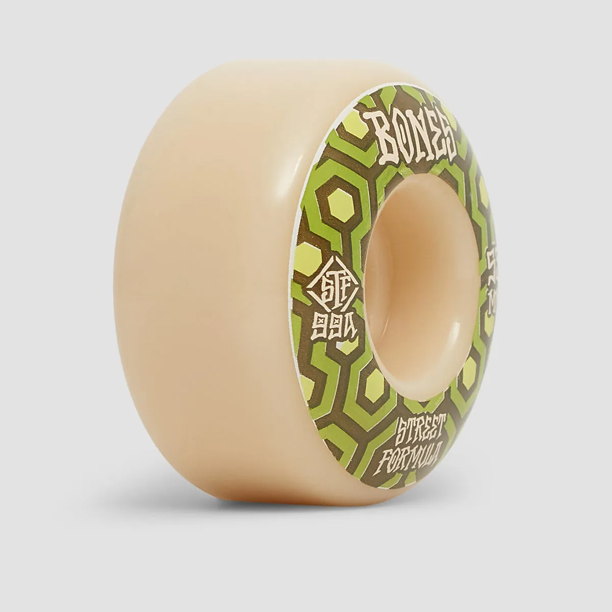 Bones Retros V1 Standard 99A STF Skateboard Wheels White 53mm