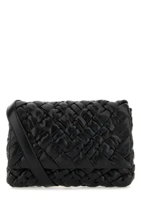 Bottega Veneta Black Leather Crossbody Bag