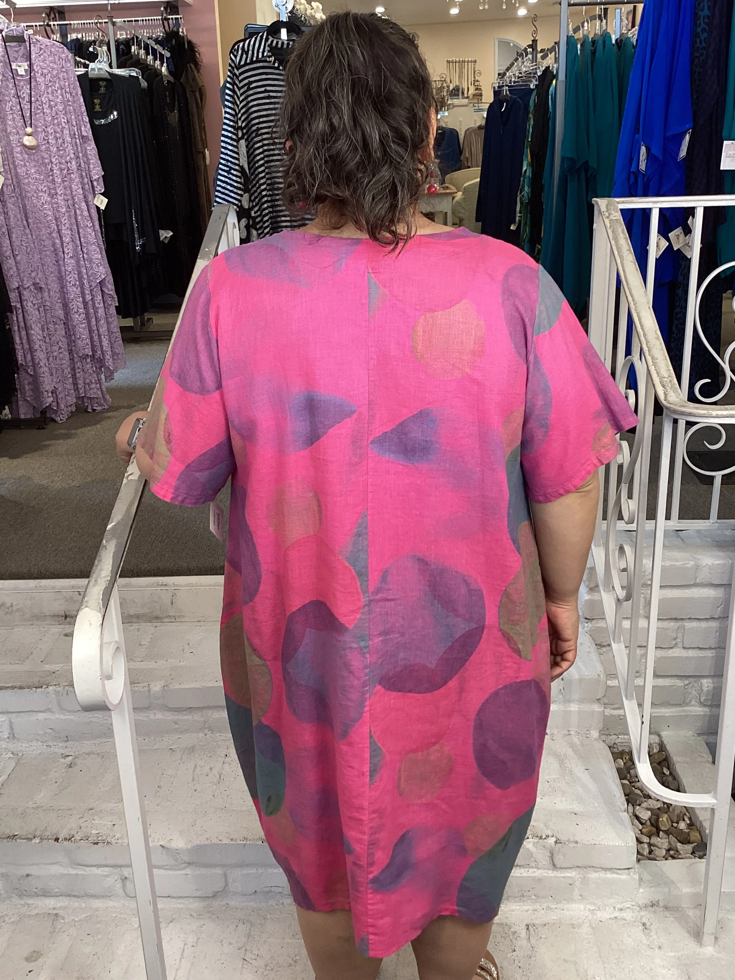 BUBBLES DRESS - FUSHIA