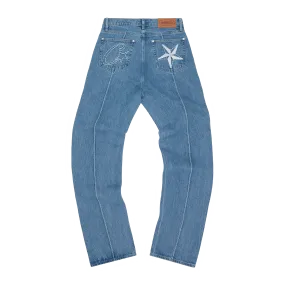 C-STAR DENIM JEANS [WASHED BLUE] *UPDATED BAGGY FIT*