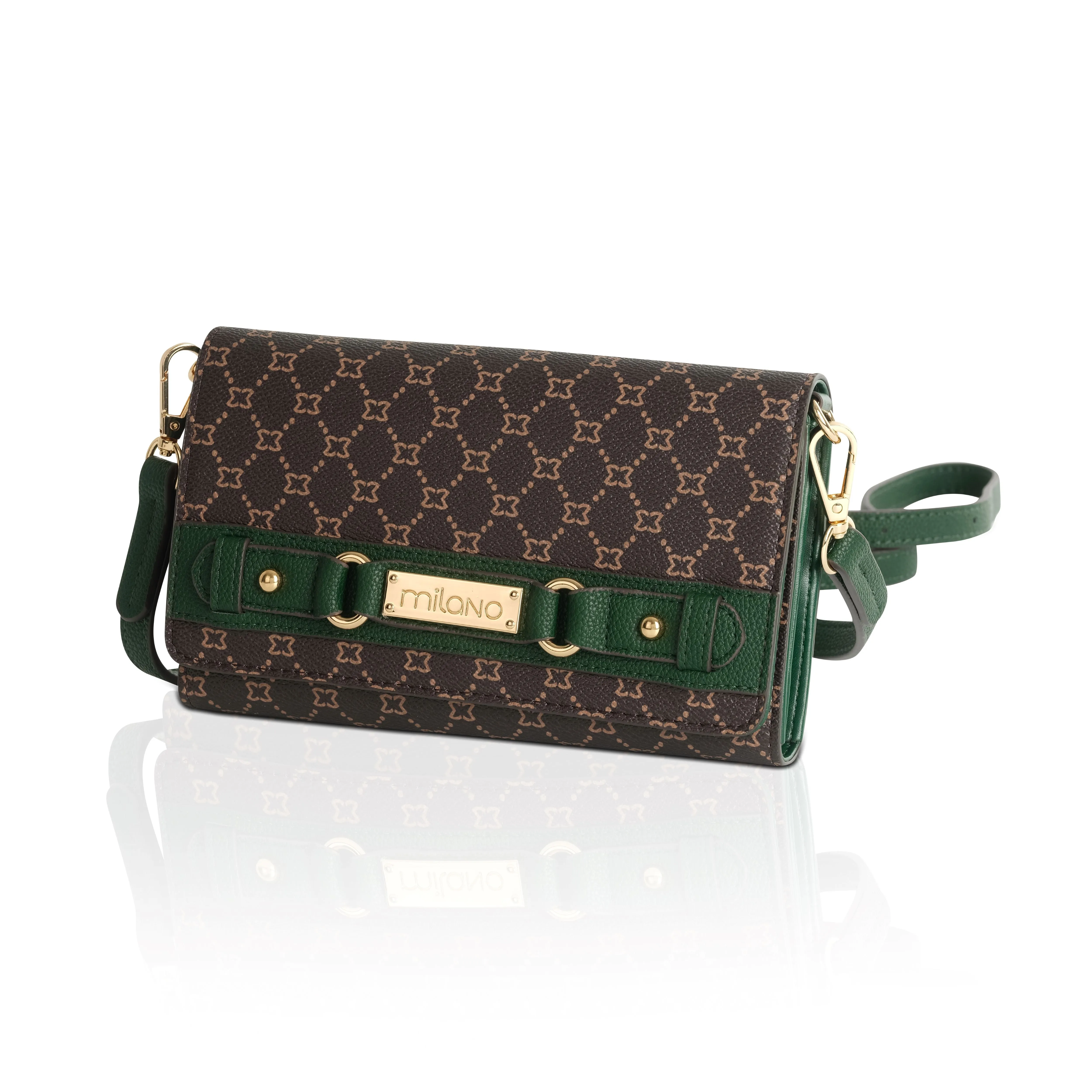 CARINA CLUTCH- BROWN