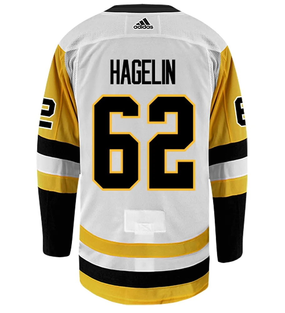 Carl Hagelin Pittsburgh Penguins Adidas Authentic Away NHL Hockey Jersey     