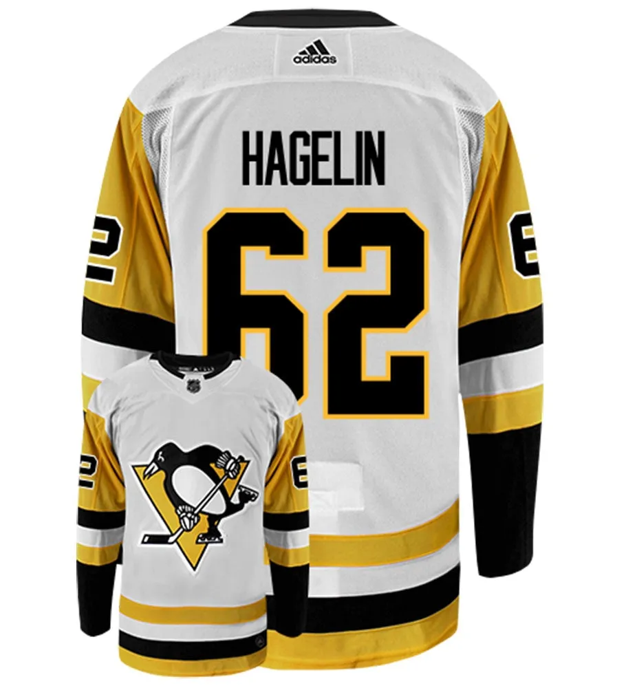 Carl Hagelin Pittsburgh Penguins Adidas Authentic Away NHL Hockey Jersey     