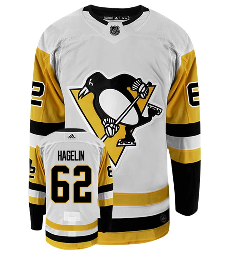 Carl Hagelin Pittsburgh Penguins Adidas Authentic Away NHL Hockey Jersey     