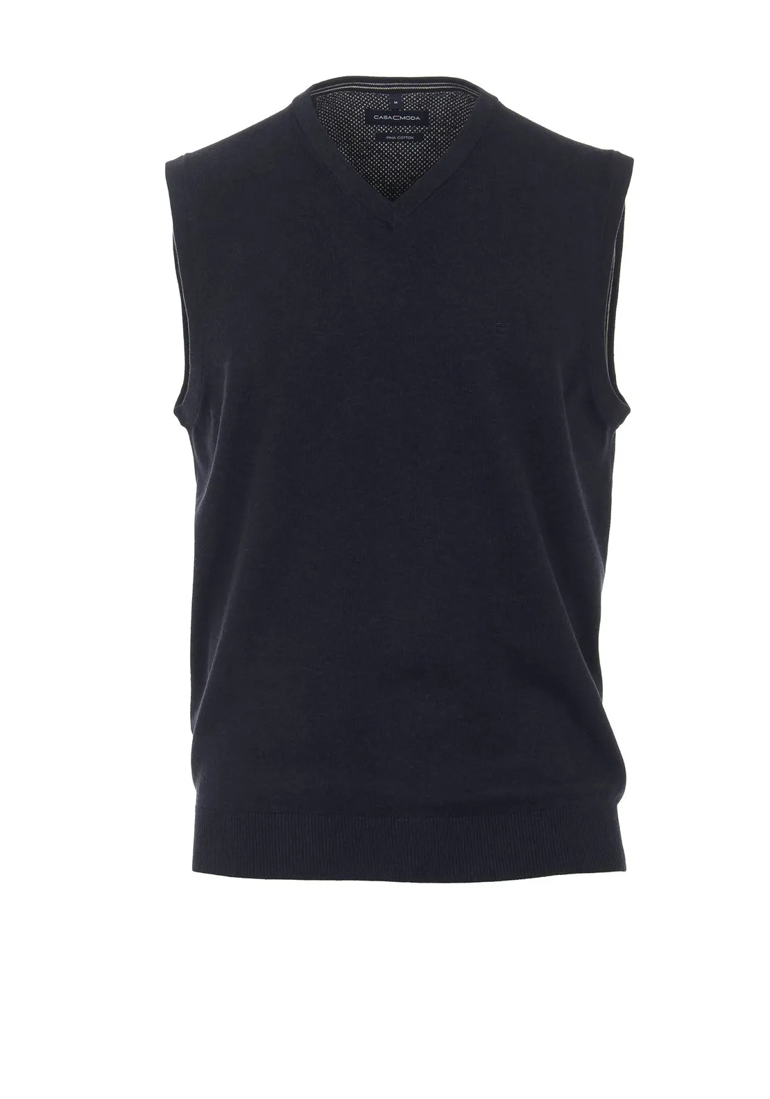 Casa Moda V Neck Sweater Vest, Night Blue