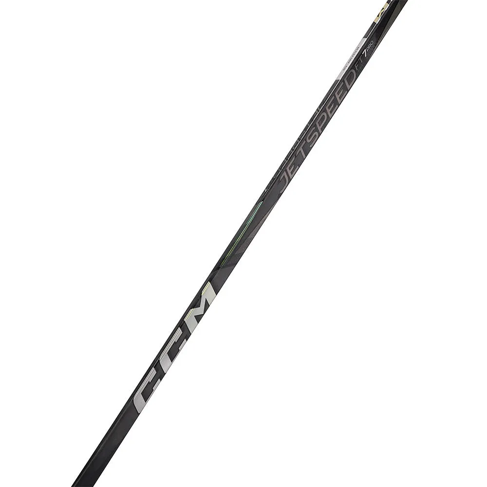 CCM Jetspeed FT7 Pro Junior Ice Hockey Stick - Chrome