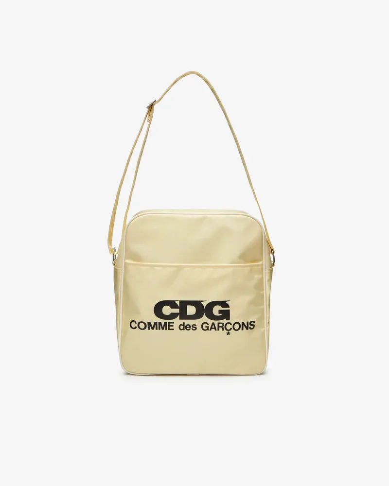 CDG  Large Shoulder Bag White 