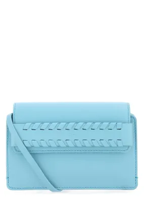 Chloe Light Blue Leather Mony Crossbody Bag