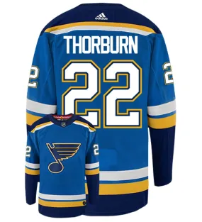 Chris Thorburn St. Louis Blues Adidas Authentic Home NHL Hockey Jersey     