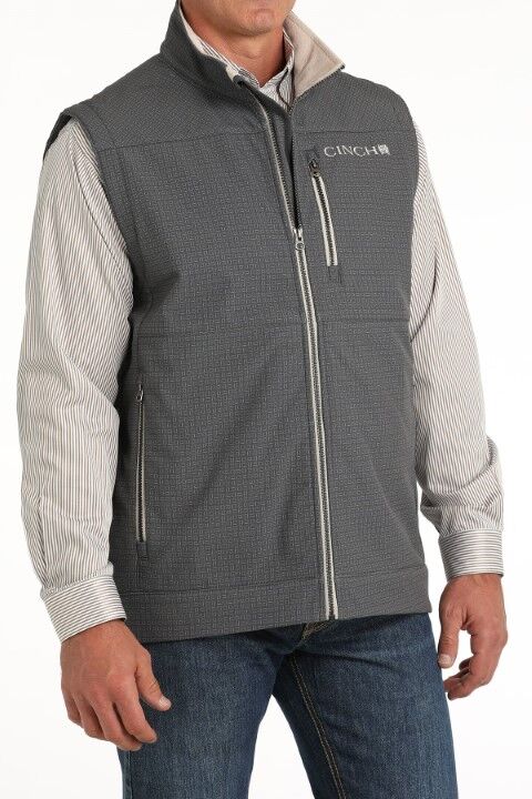 Cinch Men's Concealed Carry Bonded Vest in Grey