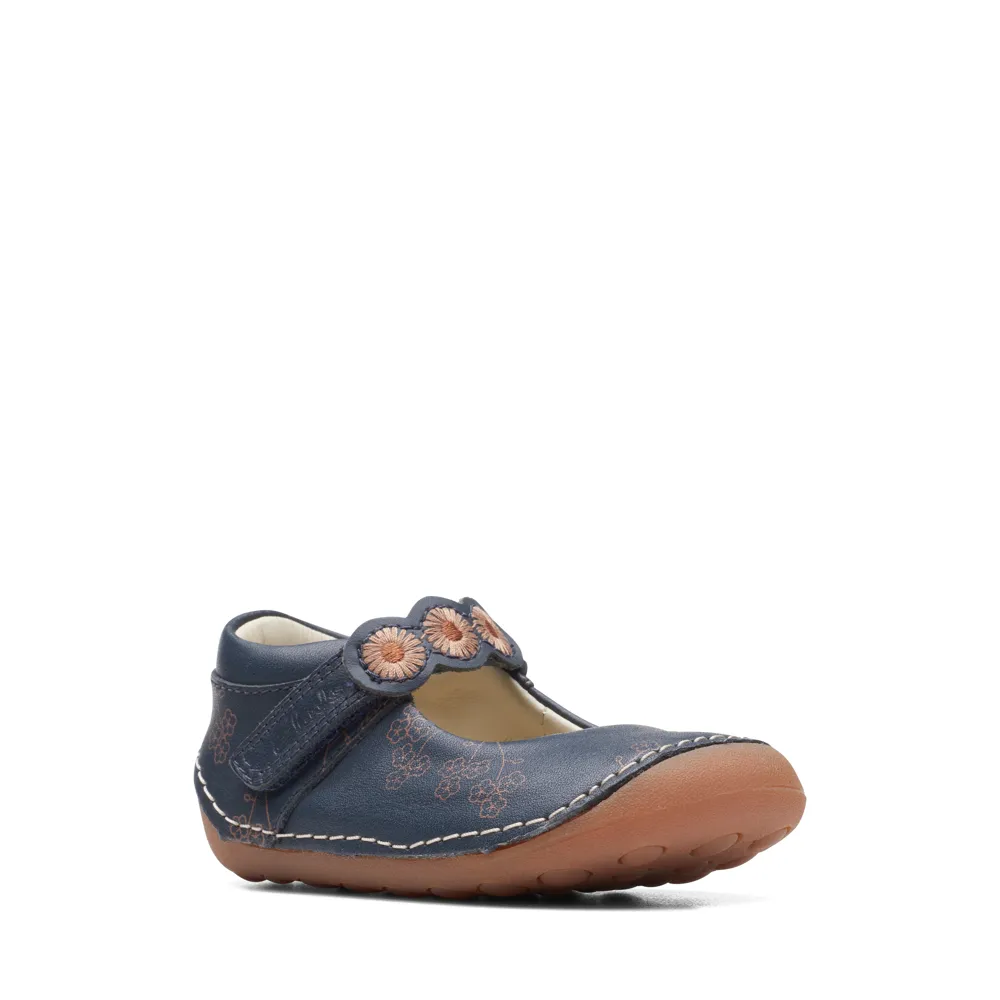 Clarks 26169213 Tiny Flora T. Navy