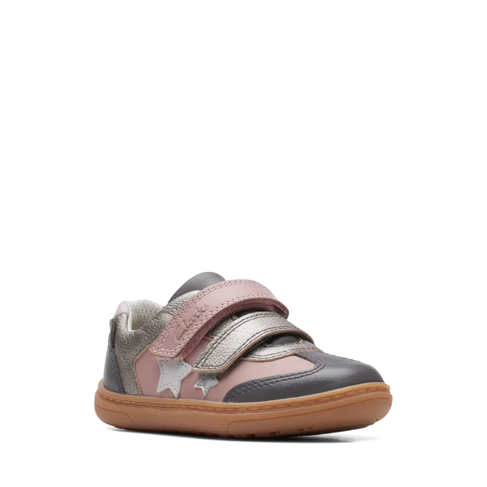 Clarks 26169335 Flash Print T. Pink