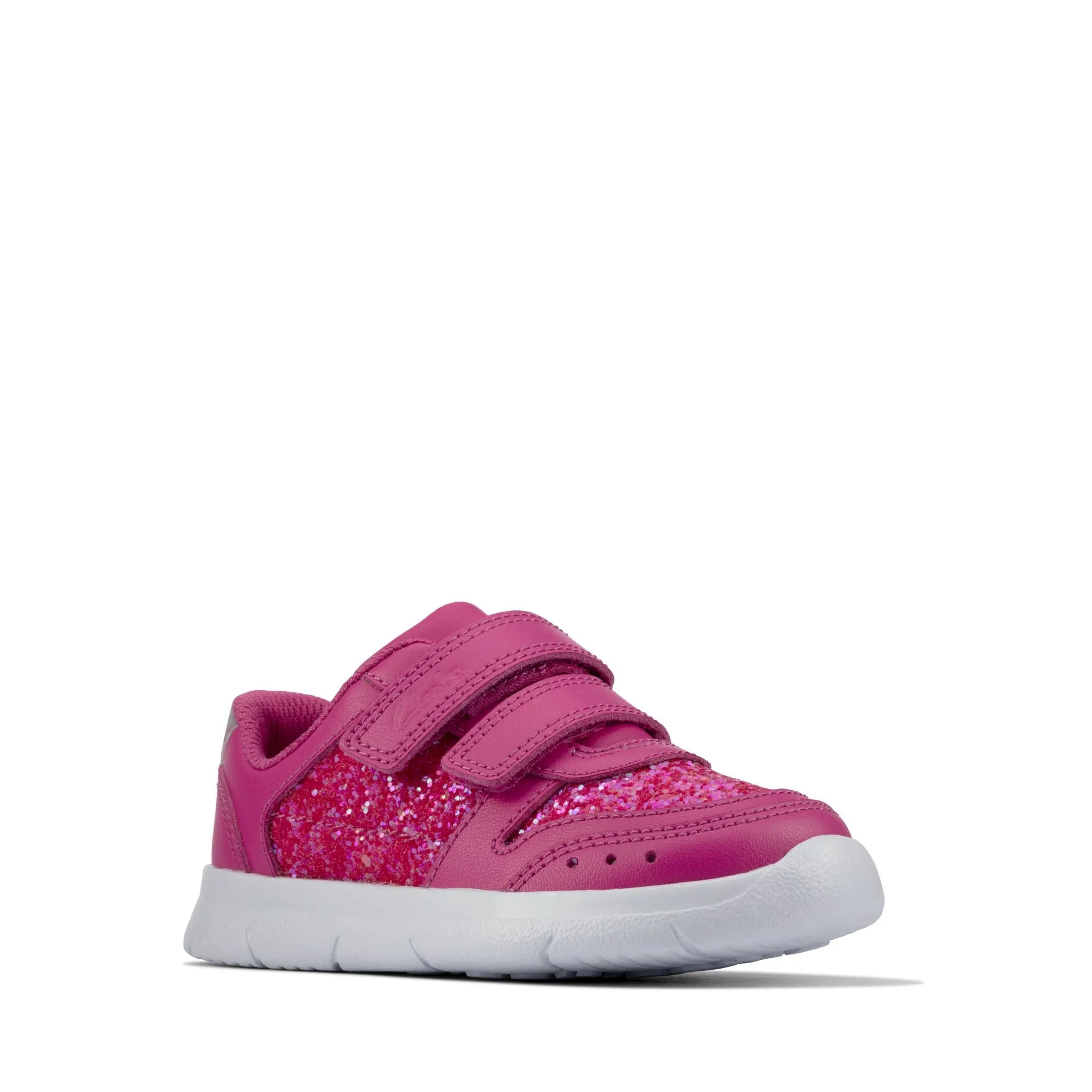 Clarks Ath Sonar T Lipstick Pink Leather